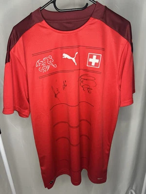 Puma Switzerland National Team Trikot L Signiert - Bild 1 von 4