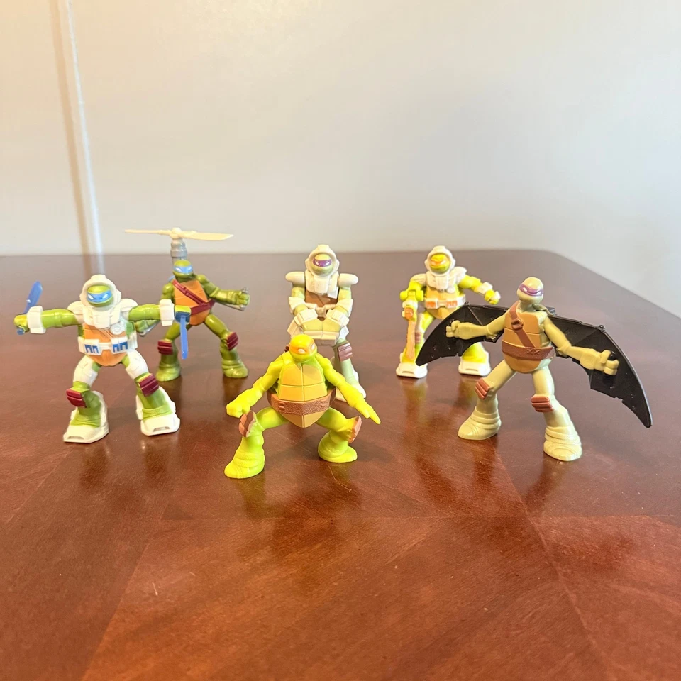 Juego de 6 juguetes Happy Meal 2016 Teenage Mutant Ninja Turtles McDonalds TMNT Foto 1 de 4
