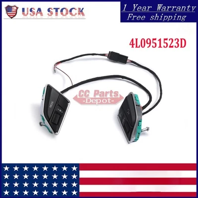 Steering Wheel Multi Function Button Set 4L0951523D Fit For Audi A4 A5 Q5 Q7 RS5 Foto 1 de 4