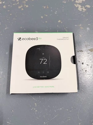 ecobee3 lite Smart Thermostat - Black (EB-STATE3LT-02) - Image 1 of 2