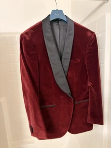 Hugo Boss Men's Sport Coat Blazer Three Button Gray Houndstooth Wool Size 46L - Picture 1 of 4