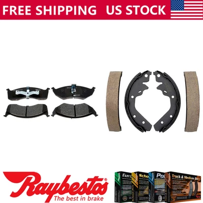 Kit de pastillas de freno y zapatas de freno delanteras traseras metálicas para Plymouth Neon 1998-2001 Foto 1 de 4