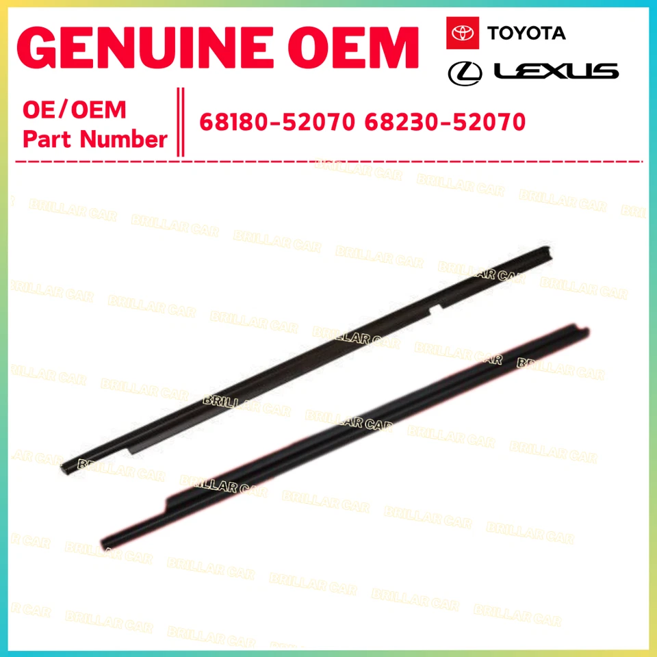 Moldura de cinturón genuina Toyota resistente al clima trasera derecha e izquierda 04-06 SCION XA Foto 1 de 1