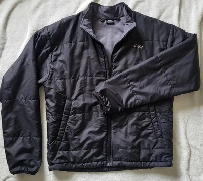 Jaqueta Outdoor Research Neoplume Primaloft Zíper Completo Preta Isolada Nylon Tamanho M - Imagem 1 de 4