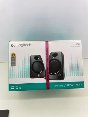Logitech Z130 PC-Lautsprecher Stereo Sound PC TV Handy Tablet Laptop Musik Boxen - Bild 1 von 4