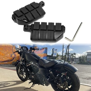 Motorcycle Foot Pegs Footrest For Halrey Davidson Sportster Iron XL883 1200 Dyna - Picture 1 of 13
