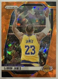 LEBRON JAMES 2024/25 PANINI PRIZM ORANGE CRACK ICE ICONIC CHALK TOSS PRIZM MINT! - Picture 1 of 2