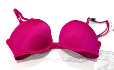 Victoria's Secret Bombshell Add-2-Cup Push-Up Bra Fuschia - Image 1 of 2