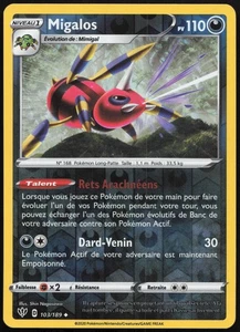 Carte Pokémon Migalos 103/189 Reverse   Ténèbres Embrasées Français - Picture 1 of 2