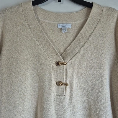 Suéter Charter Club Mujer 2X Pullover Metálico Foto 1 de 4