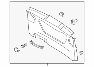 OEM NEW 2013-2018 Ford C-Max Hybrid Lower Liftgate Trim Panel AM5Z-5840704-AA - Image 1 of 2