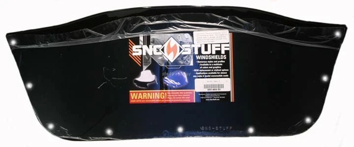 Ski-Doo Formula Z 670 cc, 1998-1999, 8" Solid Black Windshield - Image 1 of 1