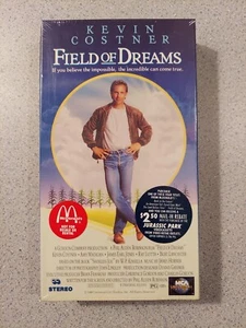 Field of Dreams VHS - NEW SEALED - McDonald's Jurassic Park PROMO  - MCA Release - Picture 1 of 4