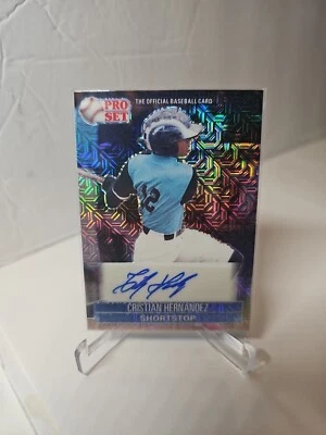 2021 Leaf Pro Set Mojo Cristian Hernandez 1/1 Auto - Image 1 of 2