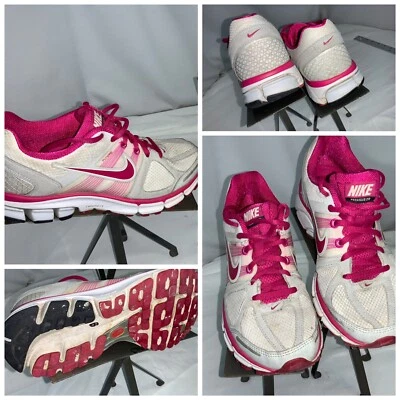 Nike Pegasus 28 Sz 8 Women Gray Red Running Shoes 443803-162 Mint YGI G0S-55 - Image 1 of 4