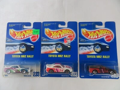 1991 Hot Wheels #233 Toyota MR2 Rally LOT OF 3 - Image 1 of 4