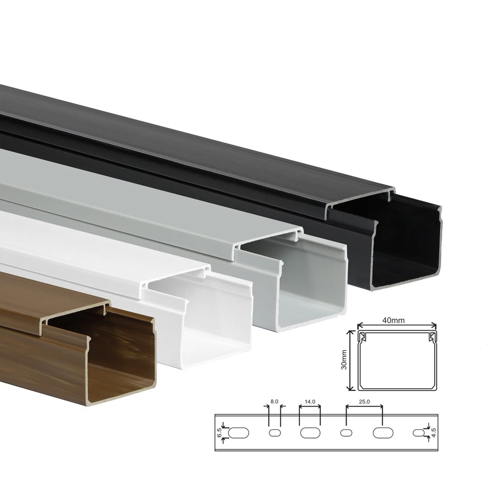 Kabelkanal  40 x 30 x 2000mm /  Verschiedene Farben - Bild 1 von 1