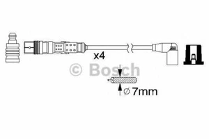 NEW IGNITION CABLE LEAD KIT LEADS SET OE QUALITY REPLACEMENT BOSCH 0986356345 - Picture 1 of 4