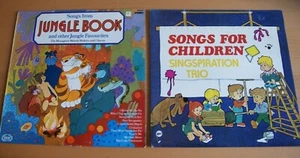 x2 Lieder für Kinder & die Lieder aus dem Dschungel Buch 12 Zoll Vinyl SET Set Sehr guter Zustand  - Bild 1 von 4