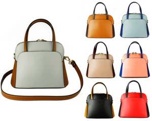 Nuevo Bolso de Hombro Pequeño Italiano de Cuero Genuino para Mujer Damas Organizador Cartera - Imagen 1 de 37