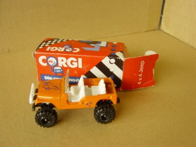 CORGI TOYS Corgi Junior Jeep Renegade 4x4 1980 orange MINT IN BOX - Bild 1 von 3