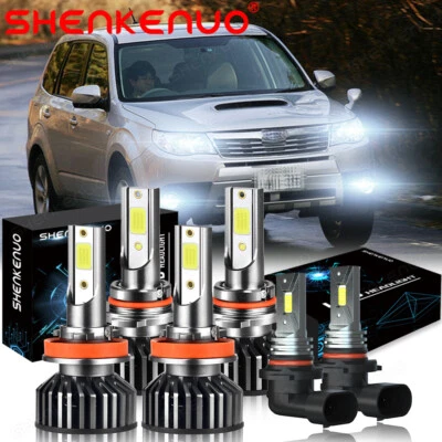Kit de conversión de luces antiniebla LED blancas para Subaru Forester 2006-2013 Foto 1 de 4