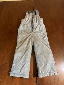 Baby Gap Girls Kids Snow Pants 4 Yrs Toddlers Snow Bib Waterproof Heather Gray - Picture 1 of 3