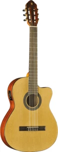 GUITARE ELECTRO ACOUSTIQUE CLASSIQUE 4/4 EKO VIBRA 150CW TABLE EN CEDRE - Foto 1 di 8