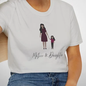 Mother & Daughter Unisex T-Shirt - Mama Day Holiday Mom Love Family Super Parent - Picture 1 of 10