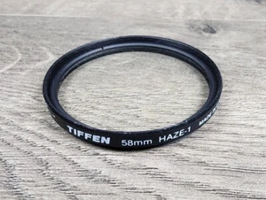 Tiffen 58mm Haze-1 Clear Filter USA for Canon Nikon Pentax Sigma, Any Brand Lens - Picture 1 of 1