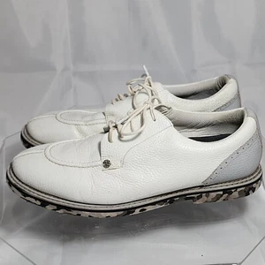 Tenis de golf G/Fore G4 punta dividida Gallivanter para hombre 12 zapatos blancos/suela camuflaje - Imagen 1 de 18