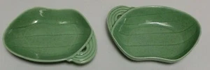 (2) Platos moteados verdes Hoenig of California #984 - Imagen 1 de 3