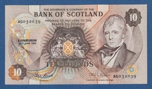 ESCOCIA // SCOTLAND -- 10 POUNDS ( 16.6.1982 ) -- SC- // aUNC -- PICK 113c . - Imagen 1 de 2