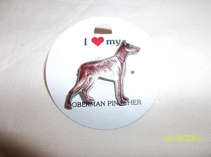 Doberman Pinscher Tack Pin (ROSSO) - Foto 1 di 2