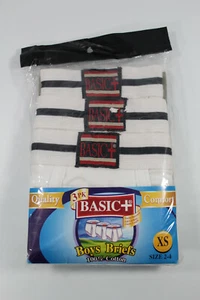Boys Vintage Basic + Briefs Underwear 3 Pack 100% Cotton - Picture 1 of 8