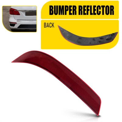 Red Rear Bumper Reflector Marker Left Fits 2010-2012 Mercedes-Benz GL-Class X164 - Изображение 1 из 4