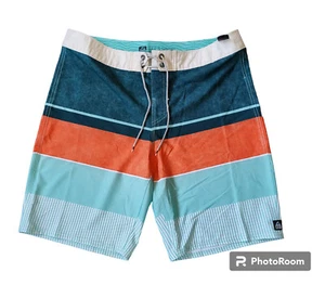Reef Board Shorts Mens Sz 36 Life's Short Go Surfing Multicolor - Picture 1 of 6