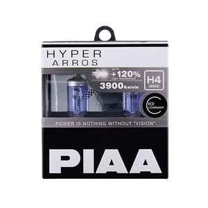 PIAA HYPER ARROS 3900K HALOGEN BULBS Up to +120% More light (H4)(HE-900) - Picture 1 of 6