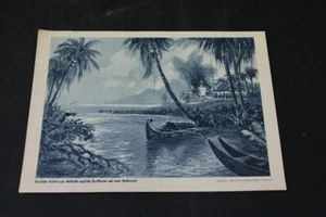 alter original Druck Wk2 Farbdruck Foto A4 Deutscher Hilfskreuzer beschießt ... - Picture 1 of 6