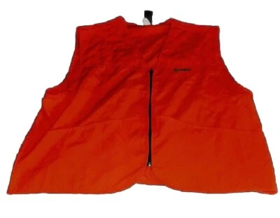 Shooting Vest Hunting 2XL Orange Full Zip Quilt Shoulder Remington Mens - Image 1 of 4