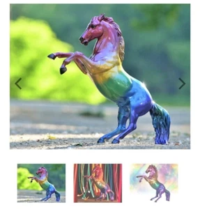 Breyer fighting Stallion Jewel rainbow stock - Picture 1 of 1