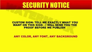 SEÑAL DE SEGURIDAD REG PERSONALIZADA FOTO DE NEGOCIO EN CASA TRABAJO AUTORIZADA TODAS LAS TALLAS 02 - Imagen 1 de 6