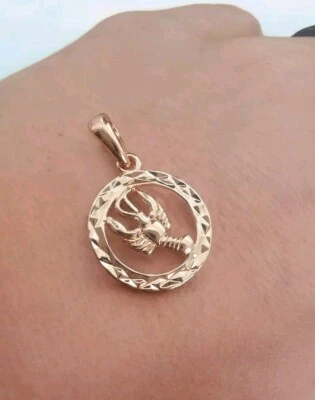Colgante hipoalergénico unisex cáncer zodiaco ♋ oro rosa, sin níquel, premium Foto 1 de 2