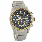 Citizen Eco-Drive PCAT Chronograph 2-Tone Rose Stainless Mens Watch CB5916-