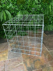 6x Gabion Basket Steel Retaining Stone Garden Wall 40cm x 40cm x 40cm cube - Picture 1 of 3