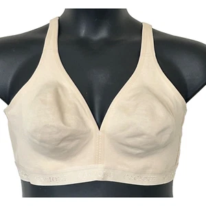 Cacique Damen Größe 48B Beige Bügelfrei Ungefüttert Vollständige Abdeckung BH - Bild 1 von 12