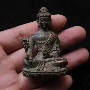 Bronze Buddha Statue of Sakyamuni Buddha, Antique Buddha Collection - Picture 1 of 5