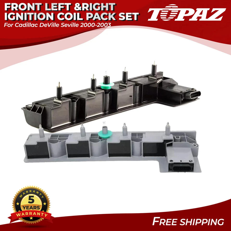 Front Left &Right Ignition Coil Pack Set For Cadillac DeVille Seville 2000-2003 - Image 1 of 4