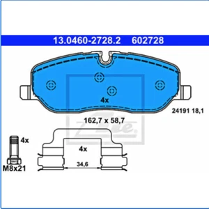 ATE Disc Brake Pad Set For LAND ROVER Discovery III IV Range Rover LR019618 #GR - Picture 1 of 1