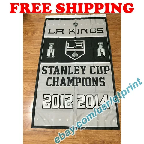 Los Angeles Kings Stanley Cup Champions Flag Banner 3x5 ft 2021 NHL Hockey NEW Cover